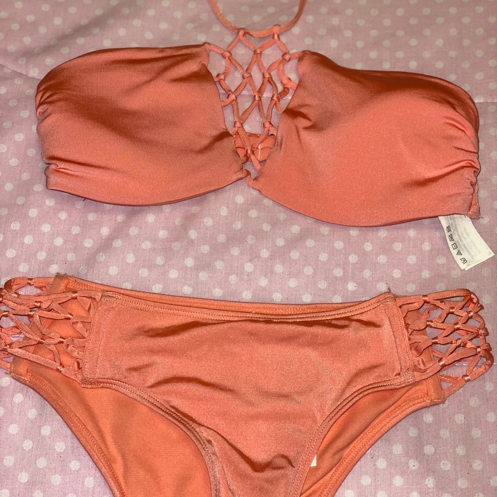 🦋ABERCROMBIE PEACH BIKINI SET